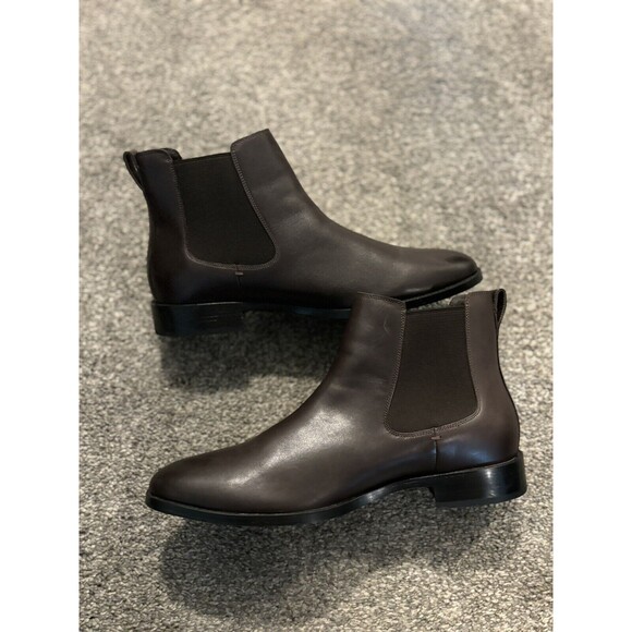 Cole Haan Men's 11.5 Hawthorne Chelsea Boot Dark Chocolate Leather C38727 - Picture 5 of 11